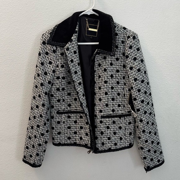 NWT Kathy Ireland Stylish Black and White Women's Jacket size Small - Picture 1 of 6